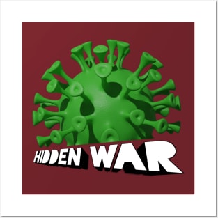 Coronavirus Hidden war Posters and Art